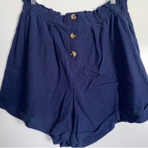 Navy blue hight waisted shorts
